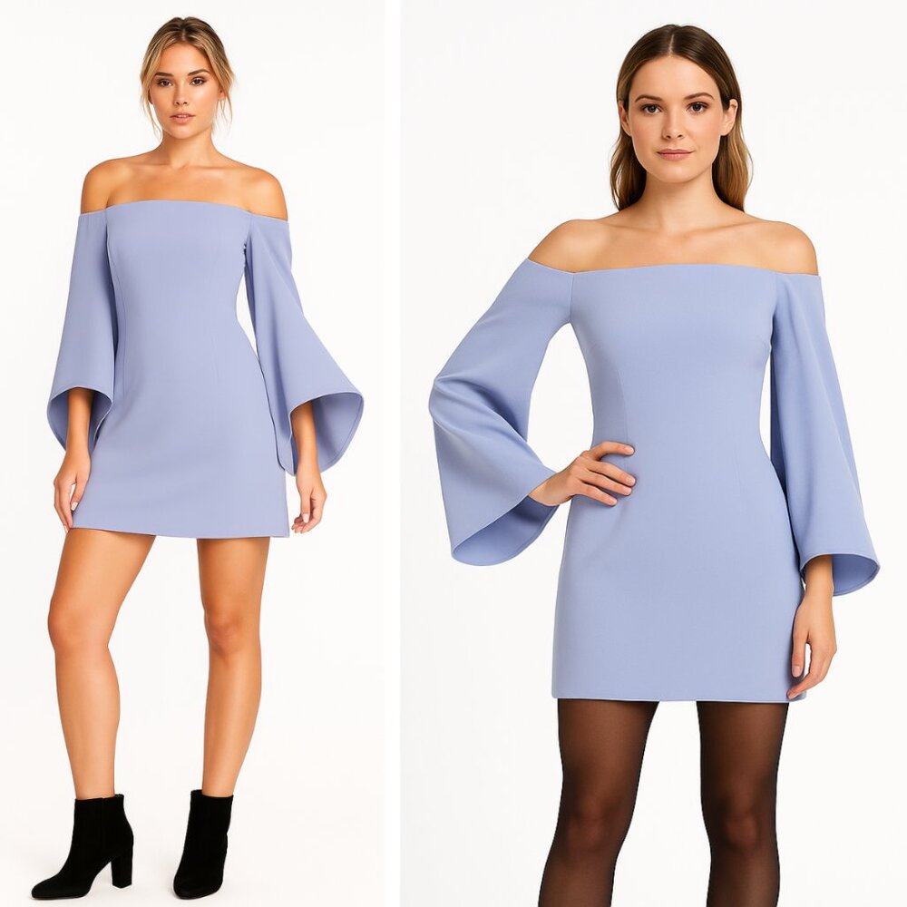 NEW Reformation Casanova Dress Bluebell